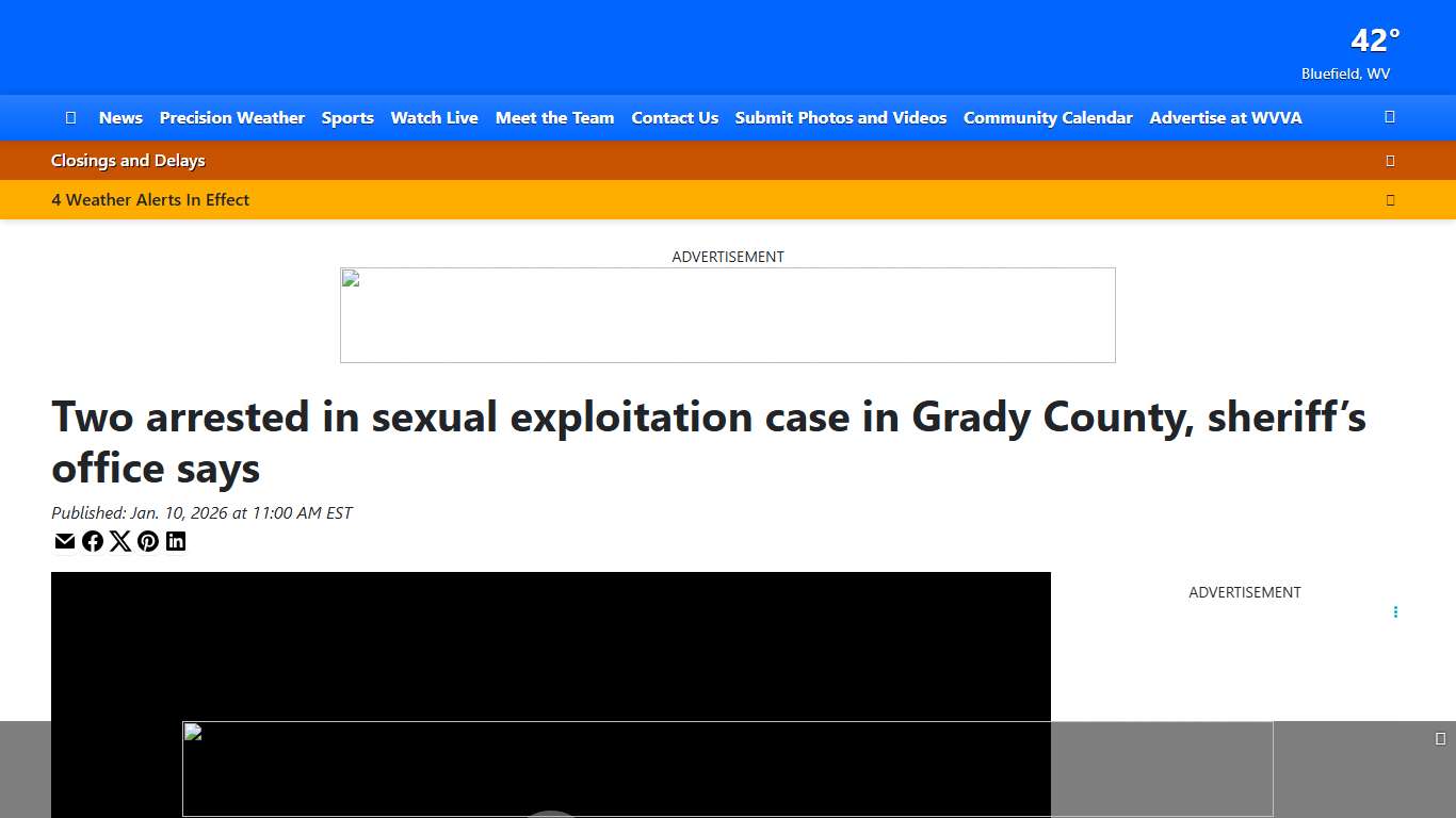 Two arrested in sexual exploitation case in Grady County, sheriff’s office says